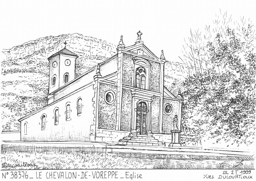 N 38376 - LE CHEVALON DE VOREPPE - église